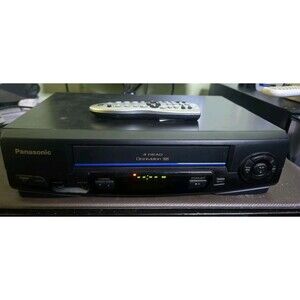 Panasonic Omnivision 4 PV-V401 Head Hi-Fi Stereo VCR VHS Player & Remote TESTED!